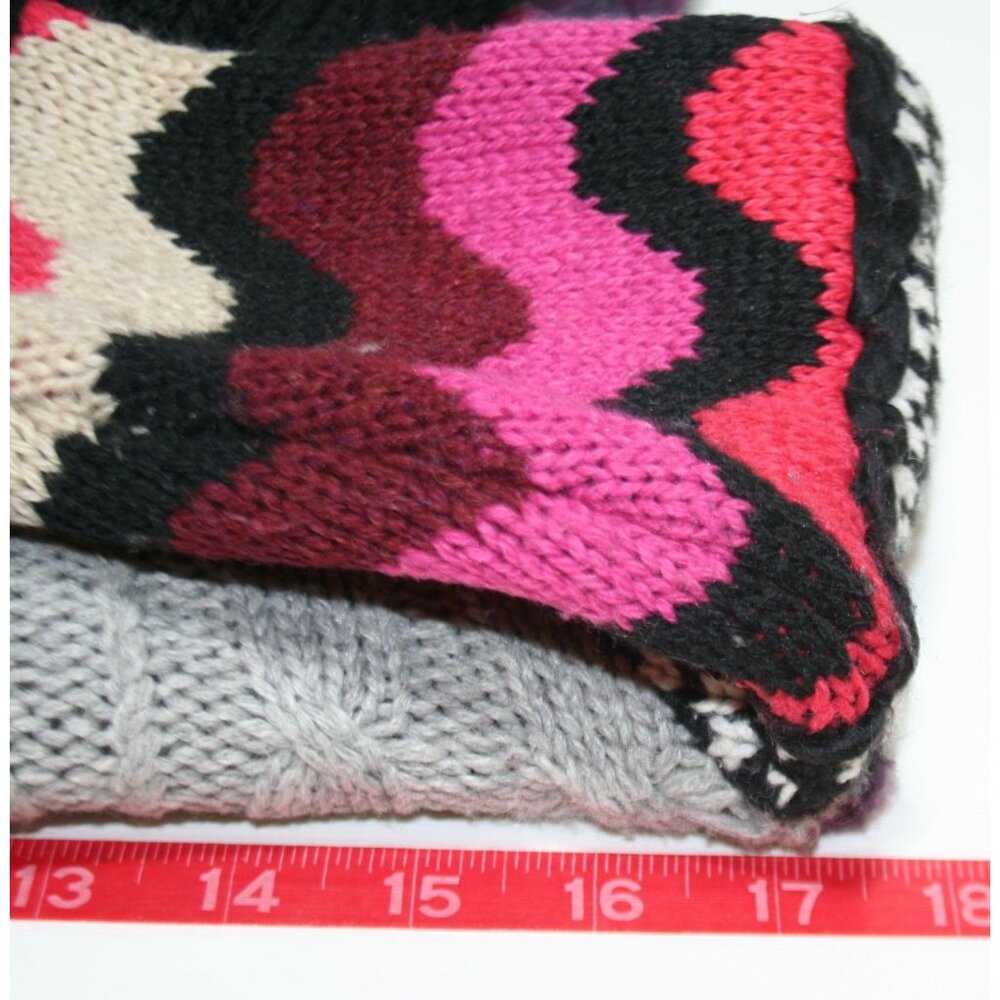 Desigual Larita 37J2151 Patchwork Knit Sweater Womens Small Artsy Boho Indie - Picture 7 of 9